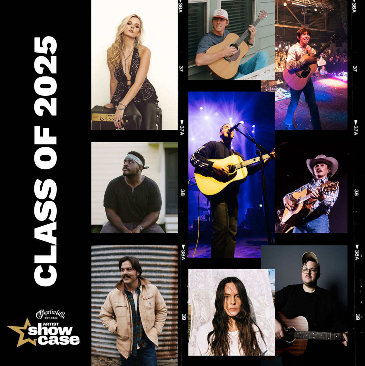 Collage photo of the Martin Artist Showcase Class of 2025