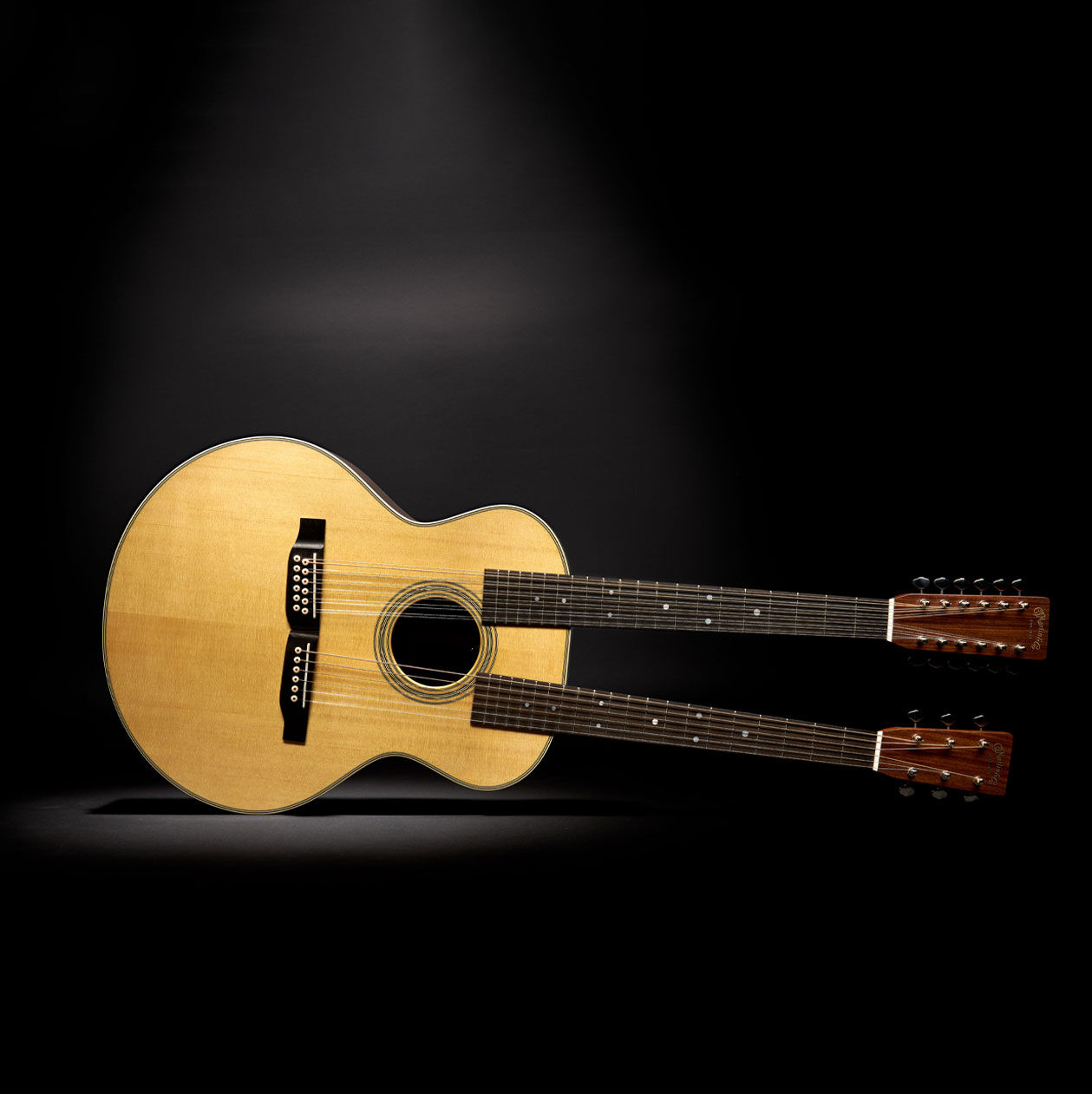 The Martin double-neck acoustic guitar, Grand J-28E DN
