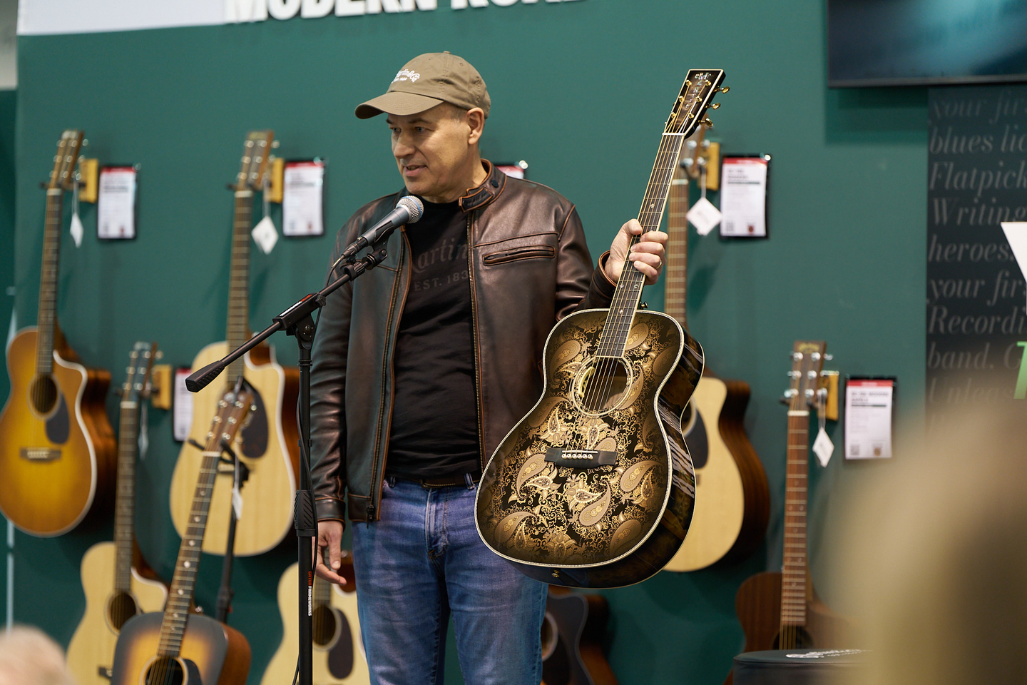 The Custom Shop M Paisley acoustic guitar at NAMM 2026
