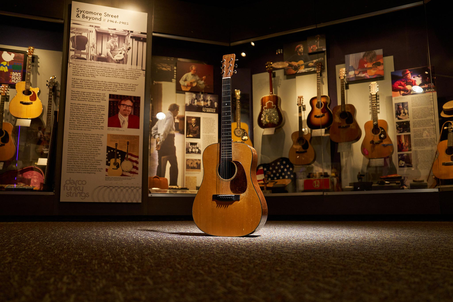 James Taylor's 1937 D-18 in the Martin Museum