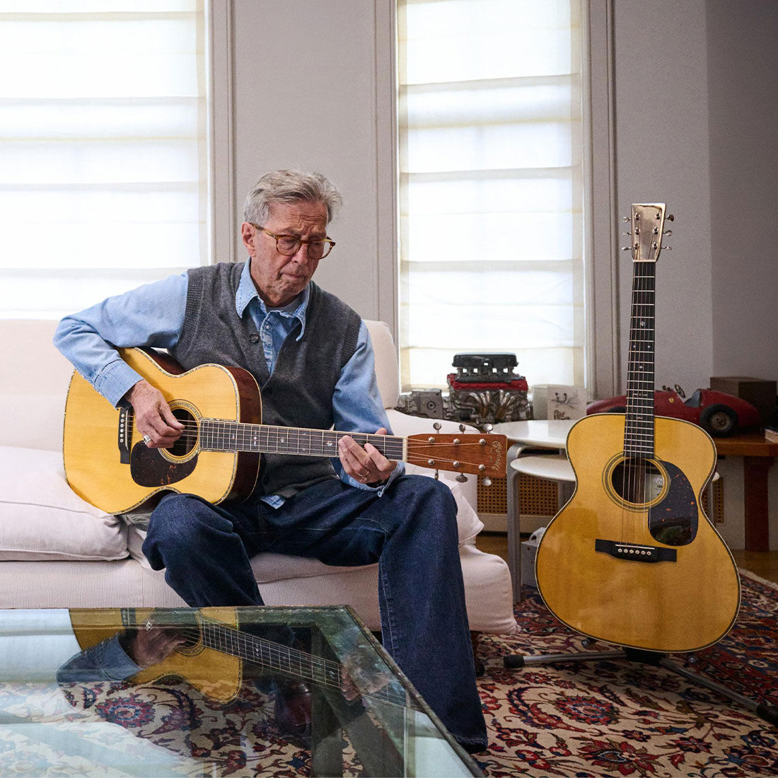 Eric Clapton playing signature guitar