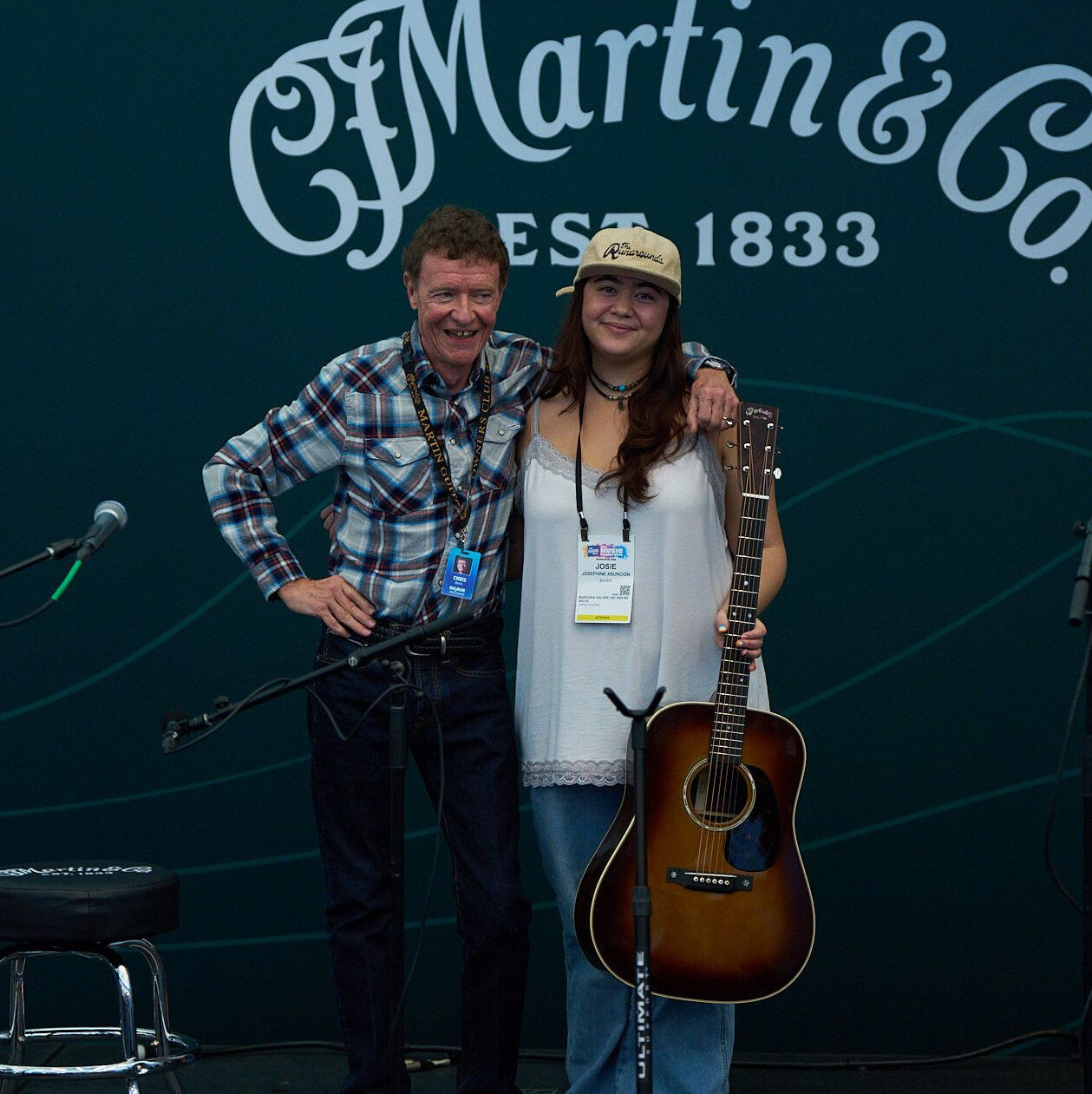 Chris Martin and Josephine