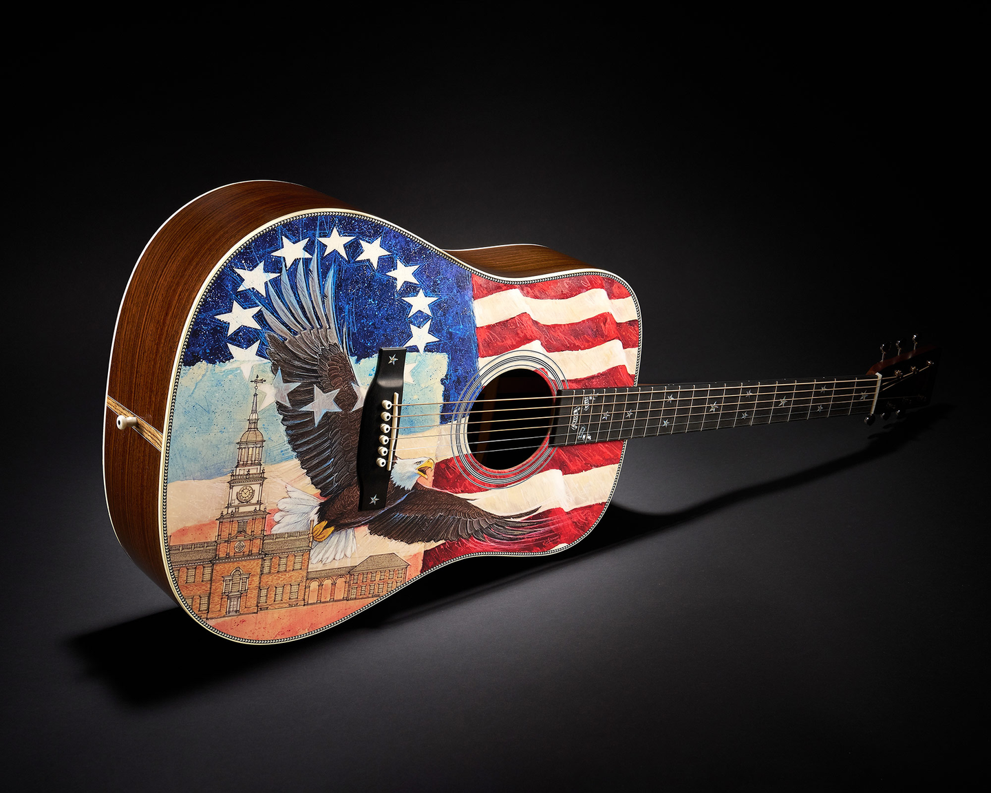 front view of the guitar
