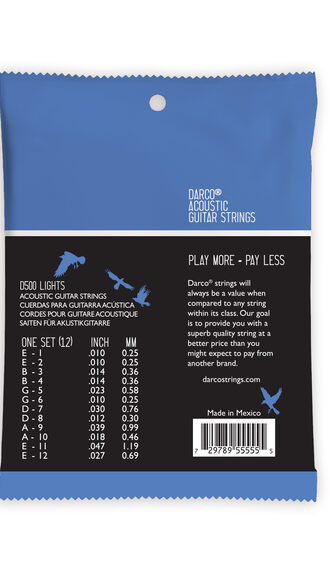 Darco&reg; Acoustic Guitar Strings 80/20 Bronze