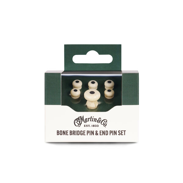 Martin Black Inlay Bone Bridge Pins image number 1