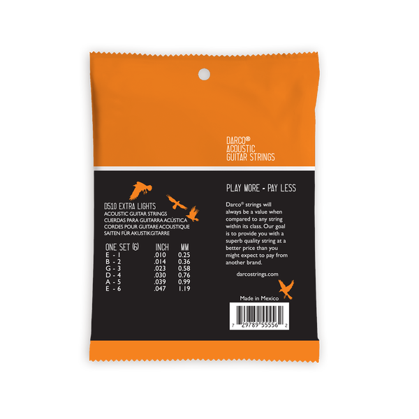 Darco&reg; Acoustic Guitar Strings 80/20 Bronze image number 1