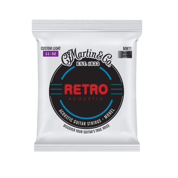 Martin Custom Light Retro Guitar Strings image number 0