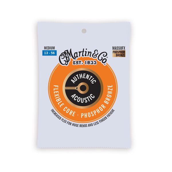 Authentic Acoustic Flexible Core Guitar Strings Phosphor Bronze image number 0