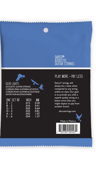 Darco&reg; Acoustic Guitar Strings Phosphor Bronze