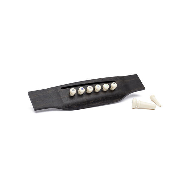 Martin Pearl Inlaid Bridge Pins & Endpins (White) image number 1