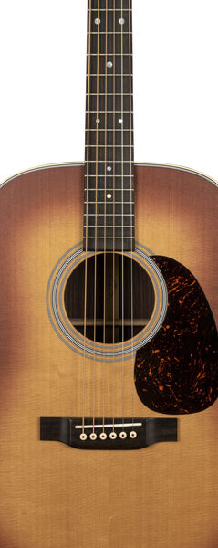 Body of Martin D-28 Satin Amberburst Guitar image number 2