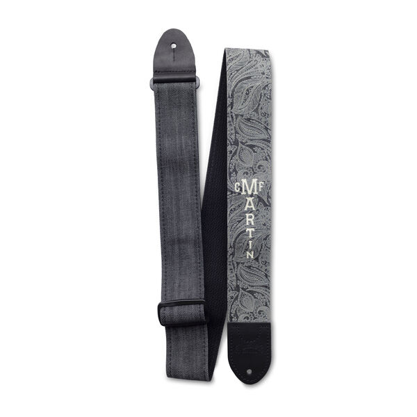Scroll-and-Leaf Denim Strap image number 1