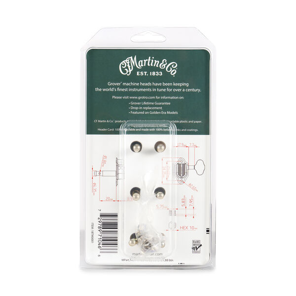 Martin Vintage Grover&reg; Tuners &ndash; Nickel image number 1