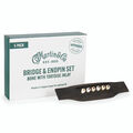 Bone w/ Tortoise Bridge & End Pin (Bulk) image number 1