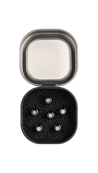 LUXE BY MARTIN&reg; Bridge Pins (Gloss Black with Pearl)