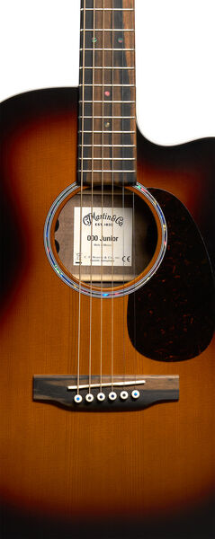 Body of Martin 000C Jr E Walnut Burst Guitar image number 2