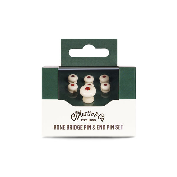Martin Faux Tortoise Inlay Bone Bridge Pins image number 1