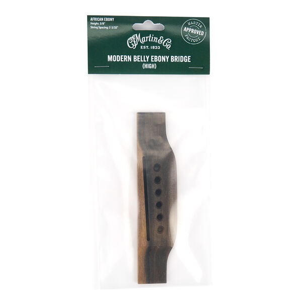 Martin High Modern Belly Ebony Bridge image number 0