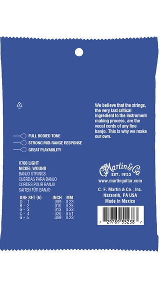 Vega&reg; Banjo Strings Nickel