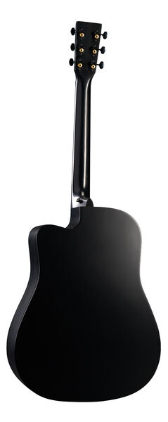 Back of Martin DC-10E Modern Black Guitar image number 1