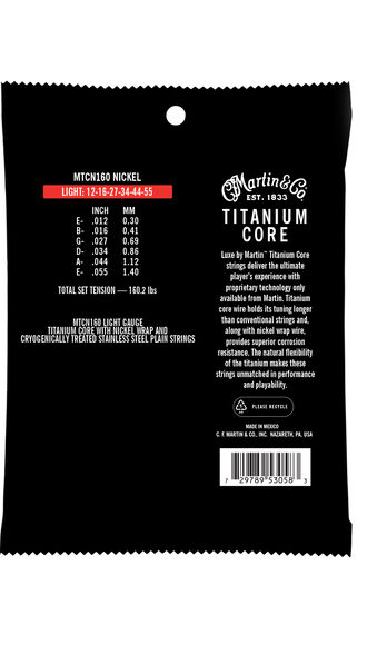 Titanium Core Guitar Strings