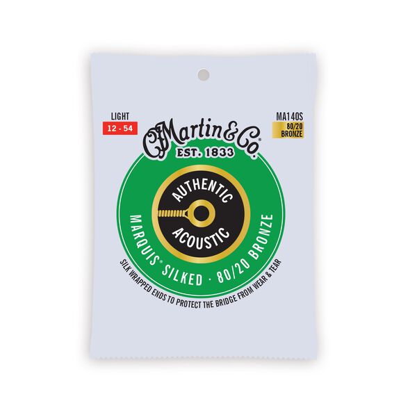 Authentic Acoustic Marquis&reg; Silked Guitar Strings 80/20 Bronze image number 0