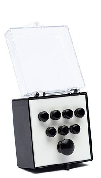 Plain Bridge Pins & Endpins - Ebony Plain