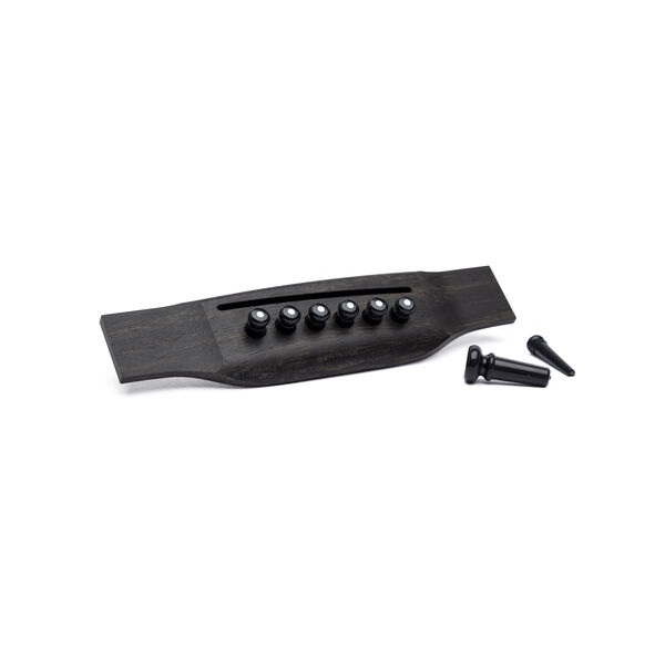 Martin Inlaid Bridge Pins & Endpins - Black/White image number 1