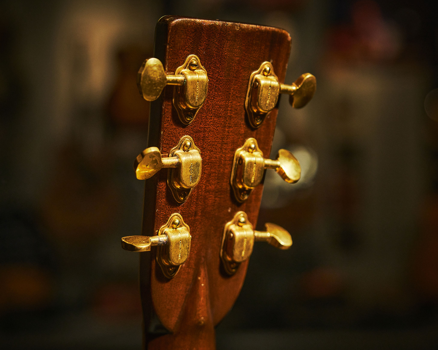 Back of a pre-war D-45 headstock
