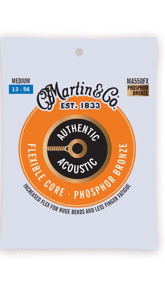 Authentic Acoustic Flexible Core Guitar Strings Phosphor Bronze