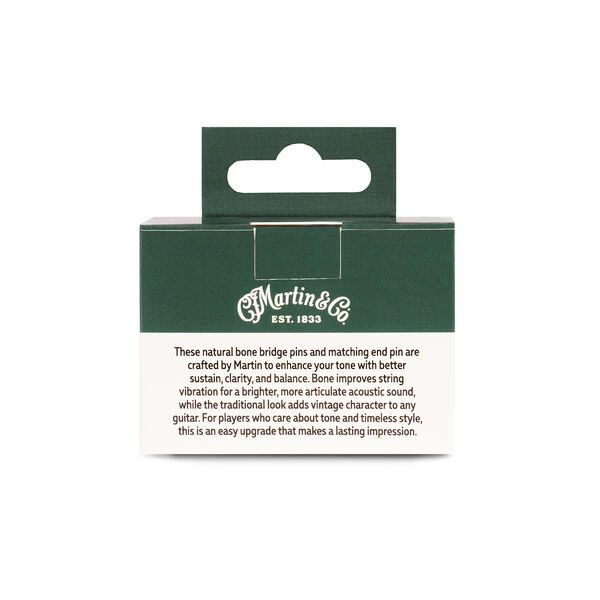 Martin Faux Tortoise Inlay Bone Bridge Pins image number 2