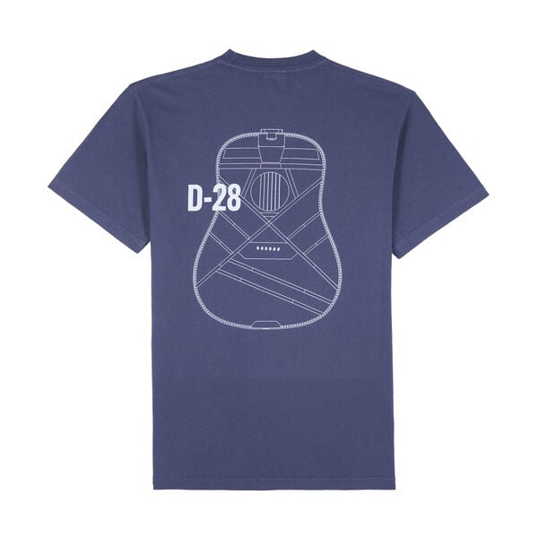 Back of Martin D-28 Blueprint T-Shirt image number 3
