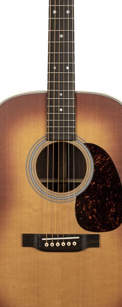 Body of Martin D-28 Satin Amberburst Guitar image number 2