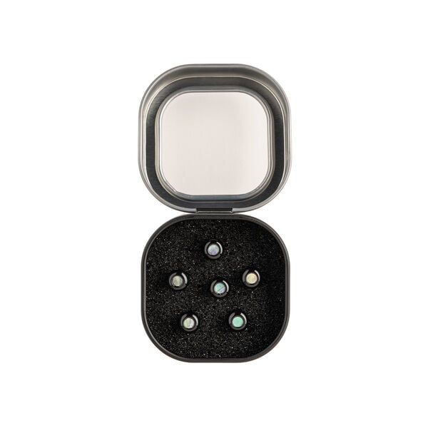 LUXE BY MARTIN&reg; Bridge Pins (Gloss Black with Pearl) image number 1