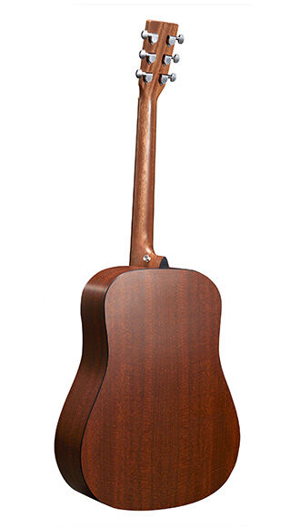 Back of Martin D-X2E Mahogany Guitar