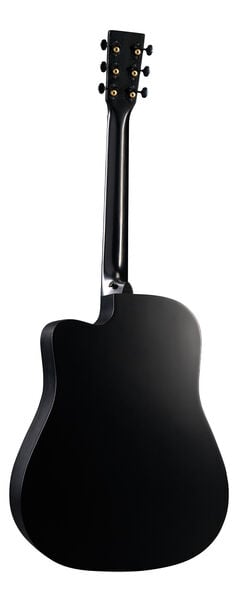 Back of Martin DC-10E Modern Black Guitar image number 1