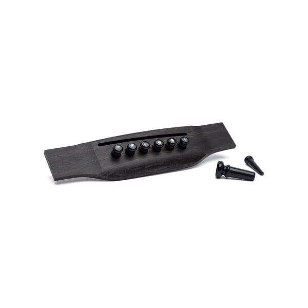 Martin Pearl Inlaid Bridge Pins & Endpins (Black) image number 1