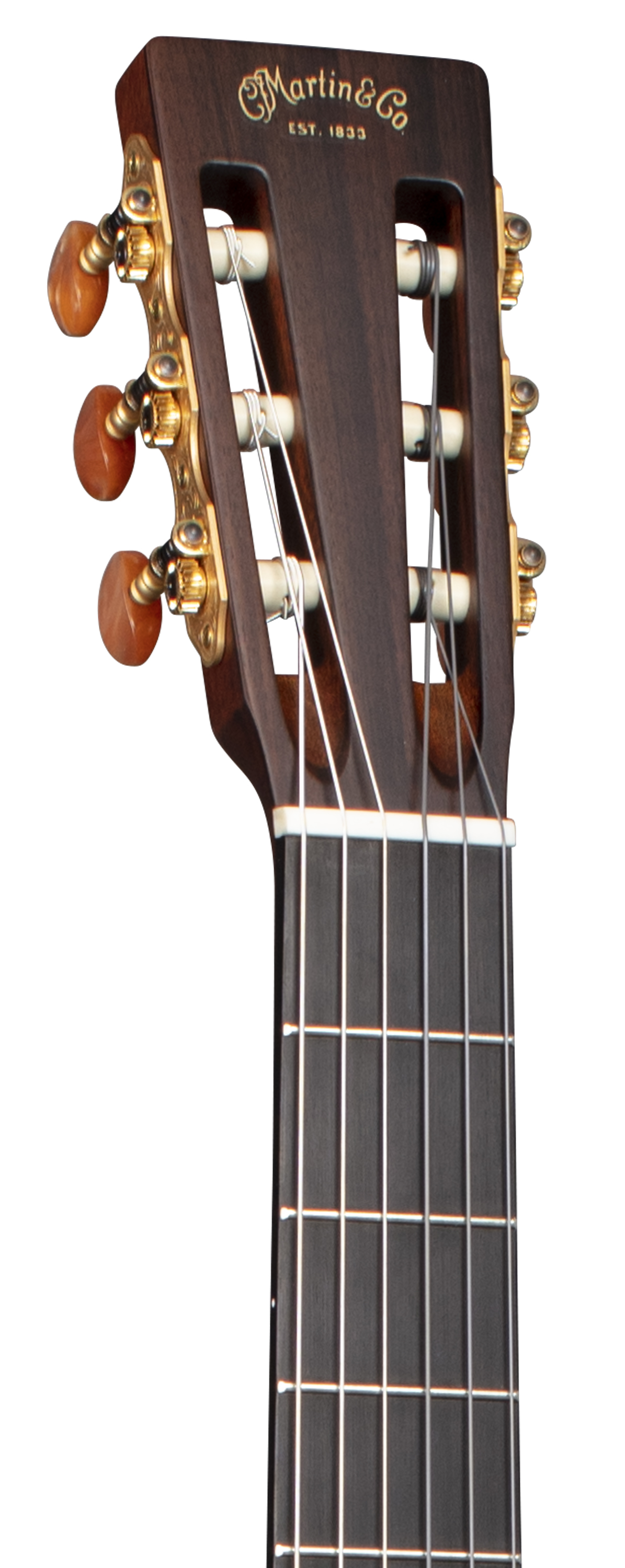 Headstock and Neck of Martin 000C12-16E Nylon Gloss Top Guitar image number 4