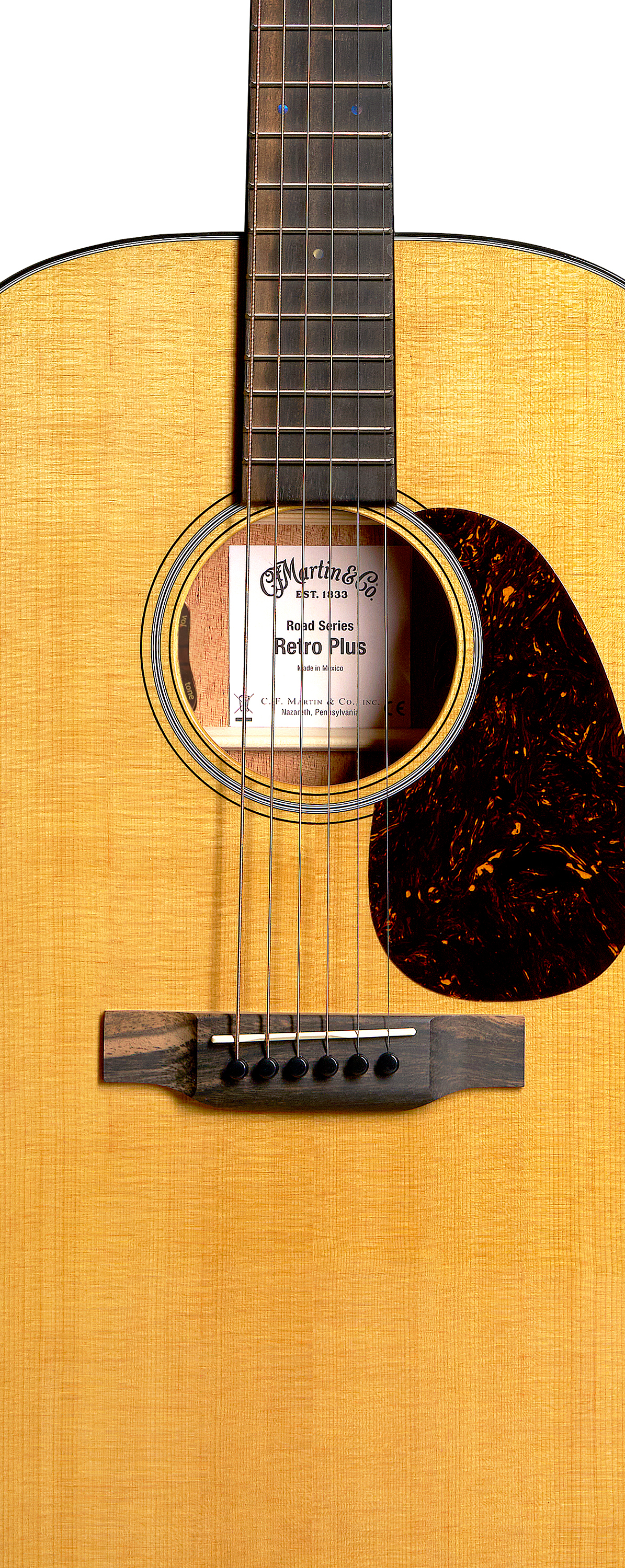 Body of Martin DE Retro Plus Mahogany Guitar image number 3