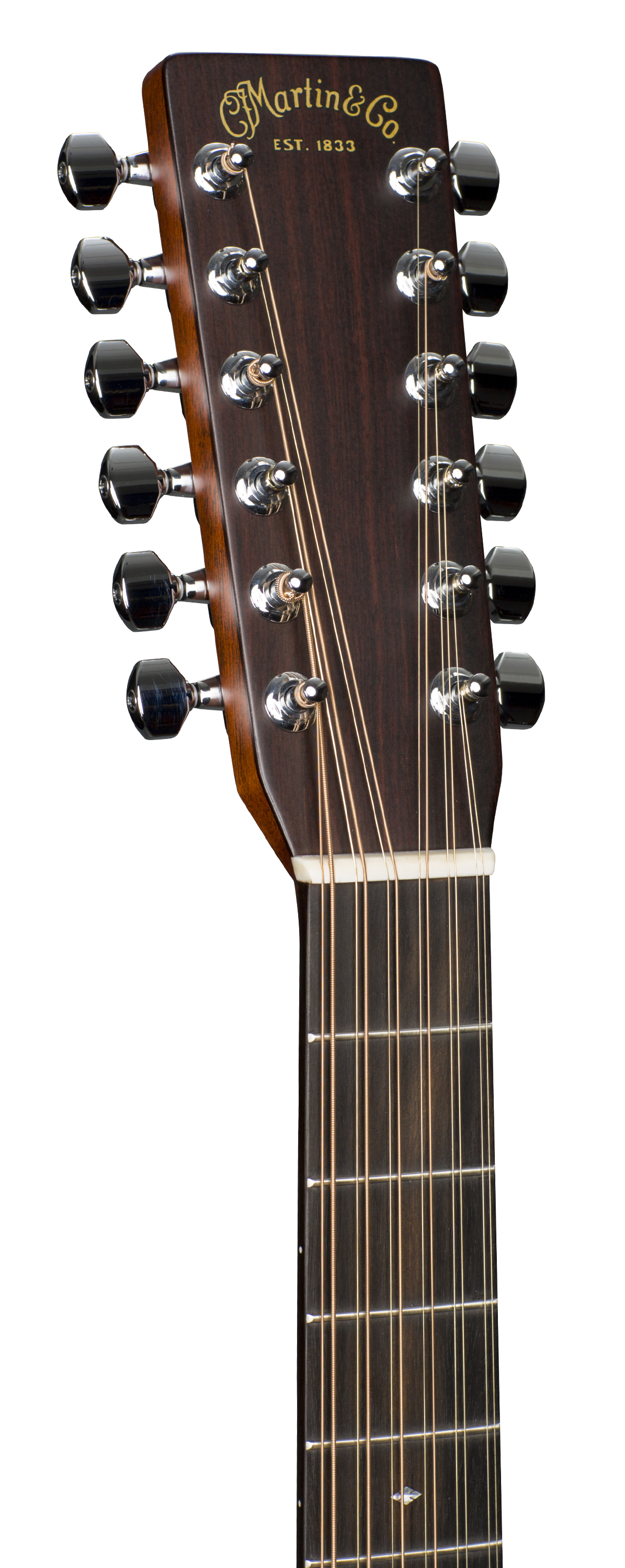 Headstock and Neck of Martin HD12-28 Guitar image number 3