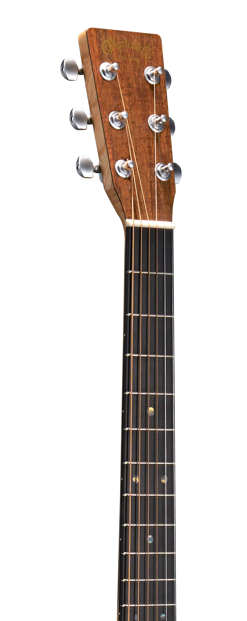 Headstock and Neck of Martin D-X1E Koa Guitar image number 4
