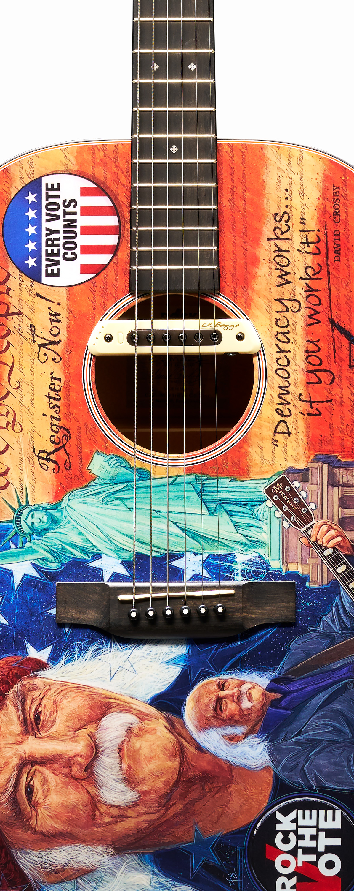 Body of Martin D-11E Rock the Vote Guitar image number 3