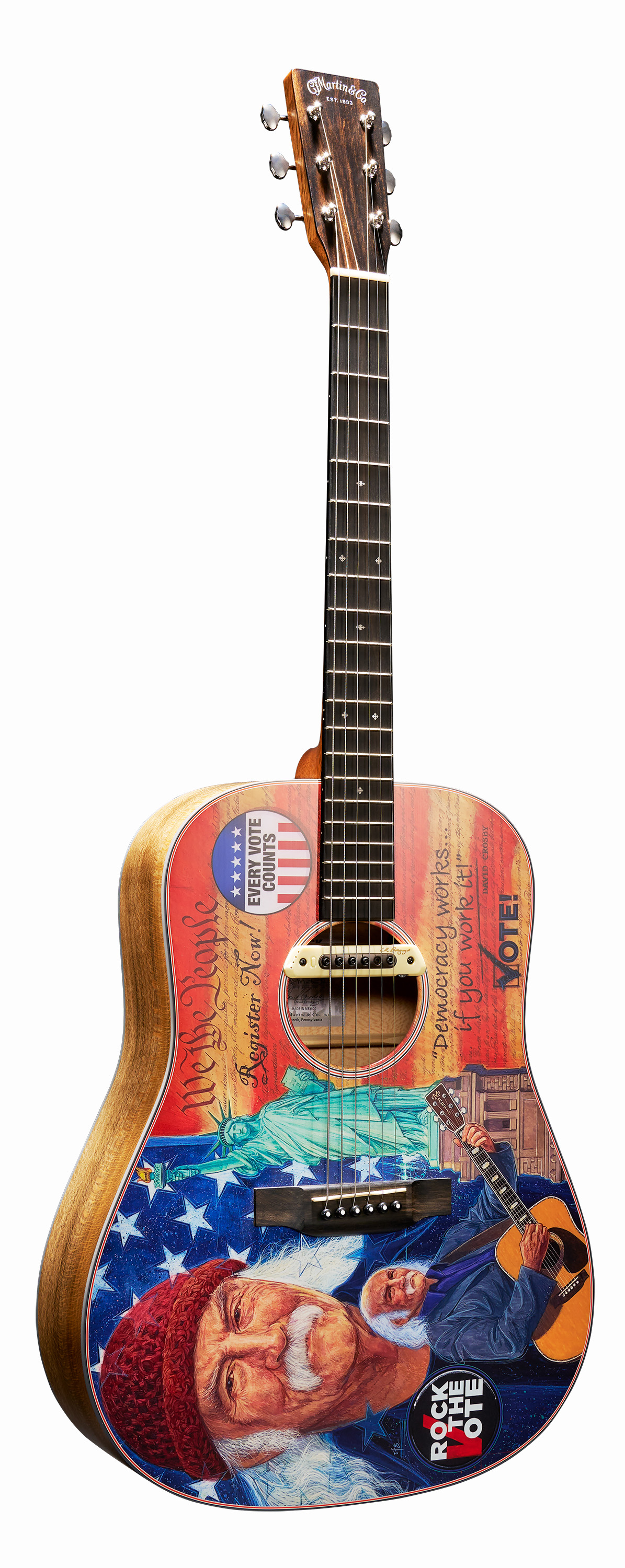 Martin D-11E Rock the Vote Guitar image number 1