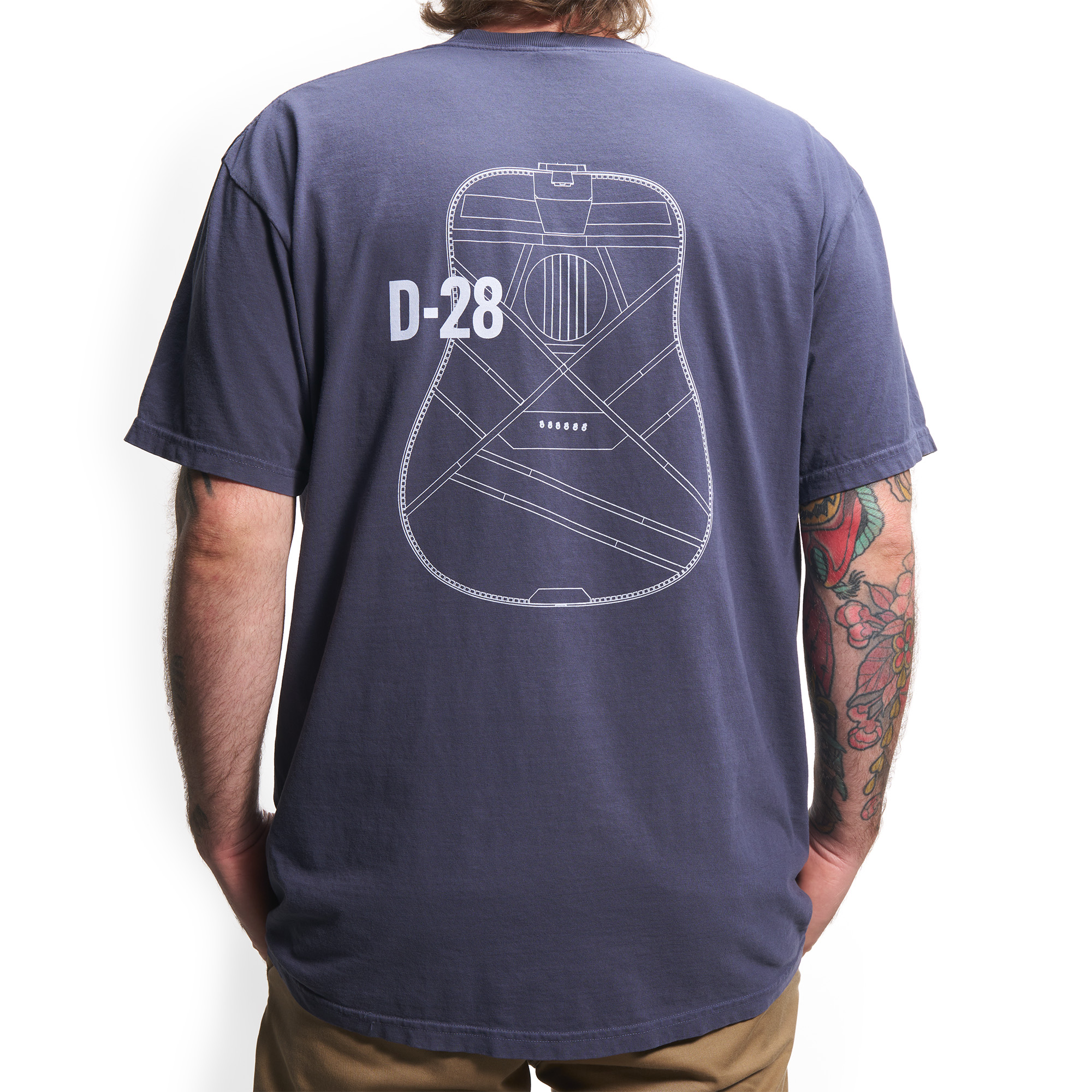 Back of Martin D-28 Blueprint T-Shirt image number 2
