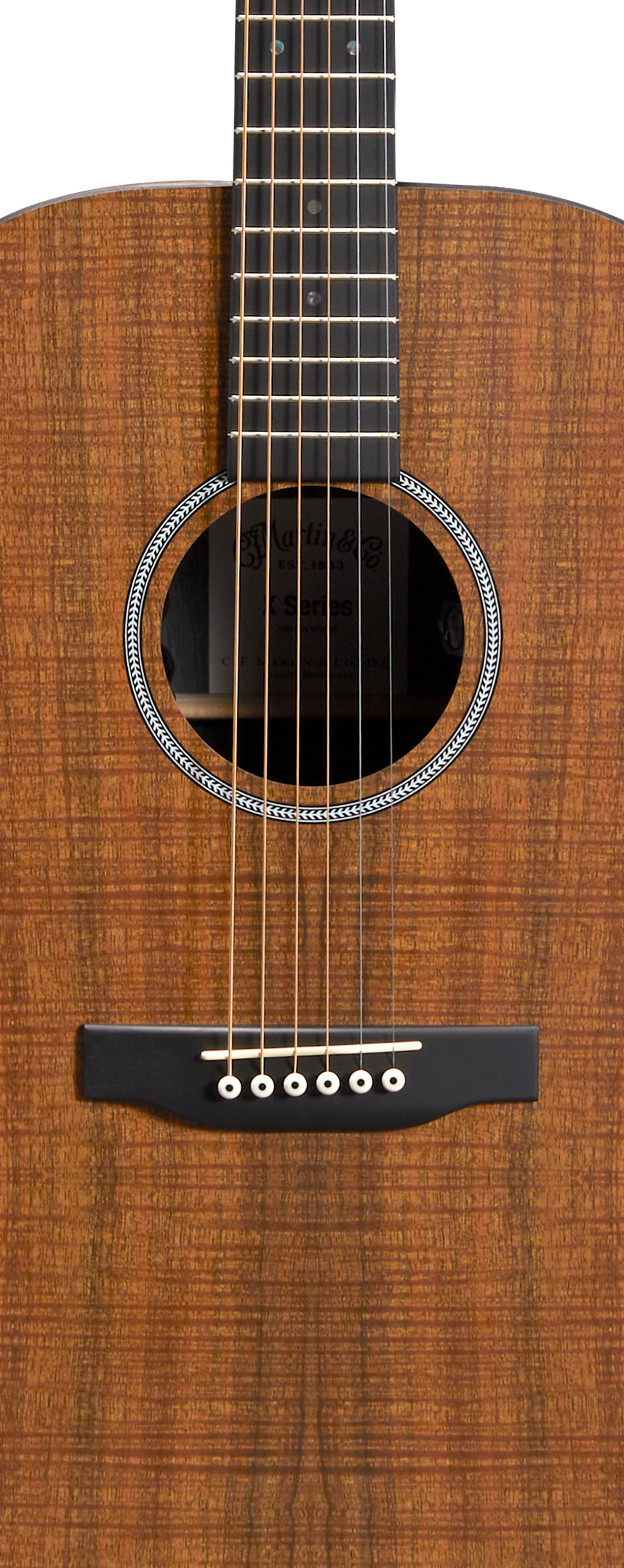 Body of Martin D-X1E Koa Guitar image number 3
