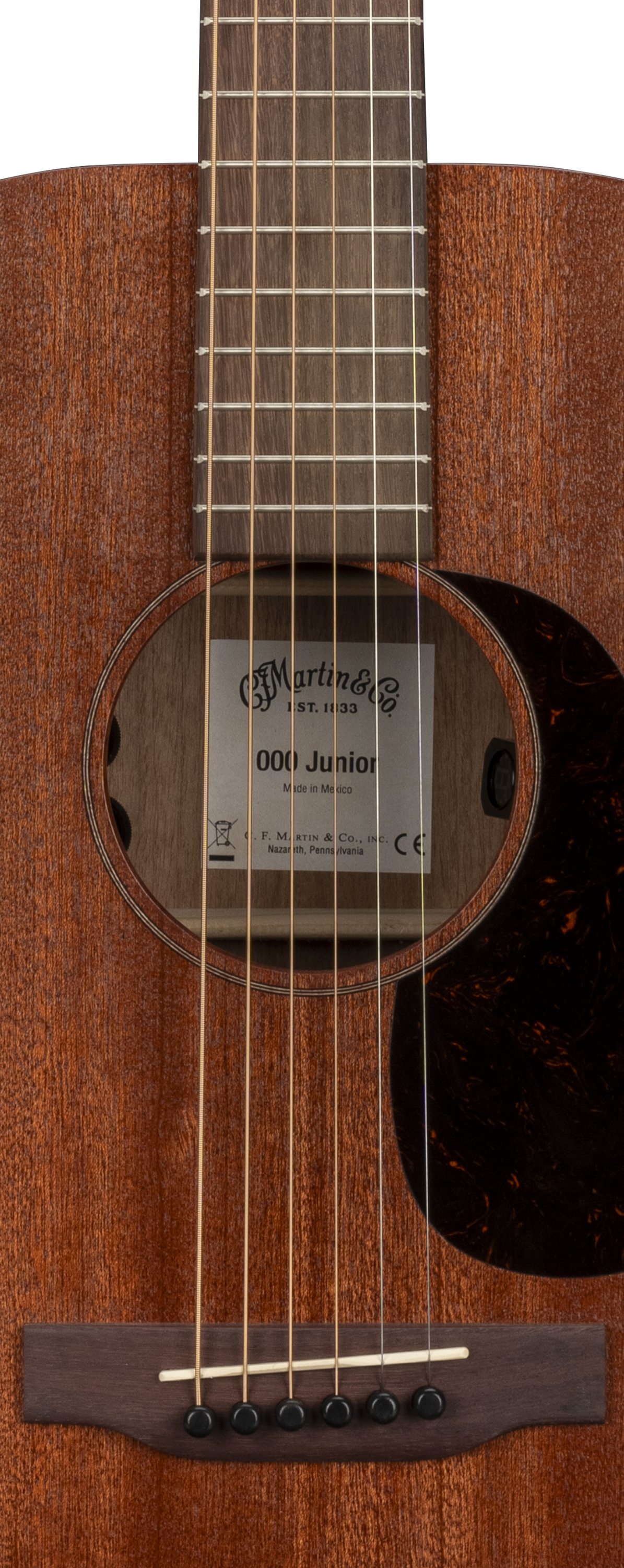 Body of Martin 000 Jr E Sapele Guitar image number 3