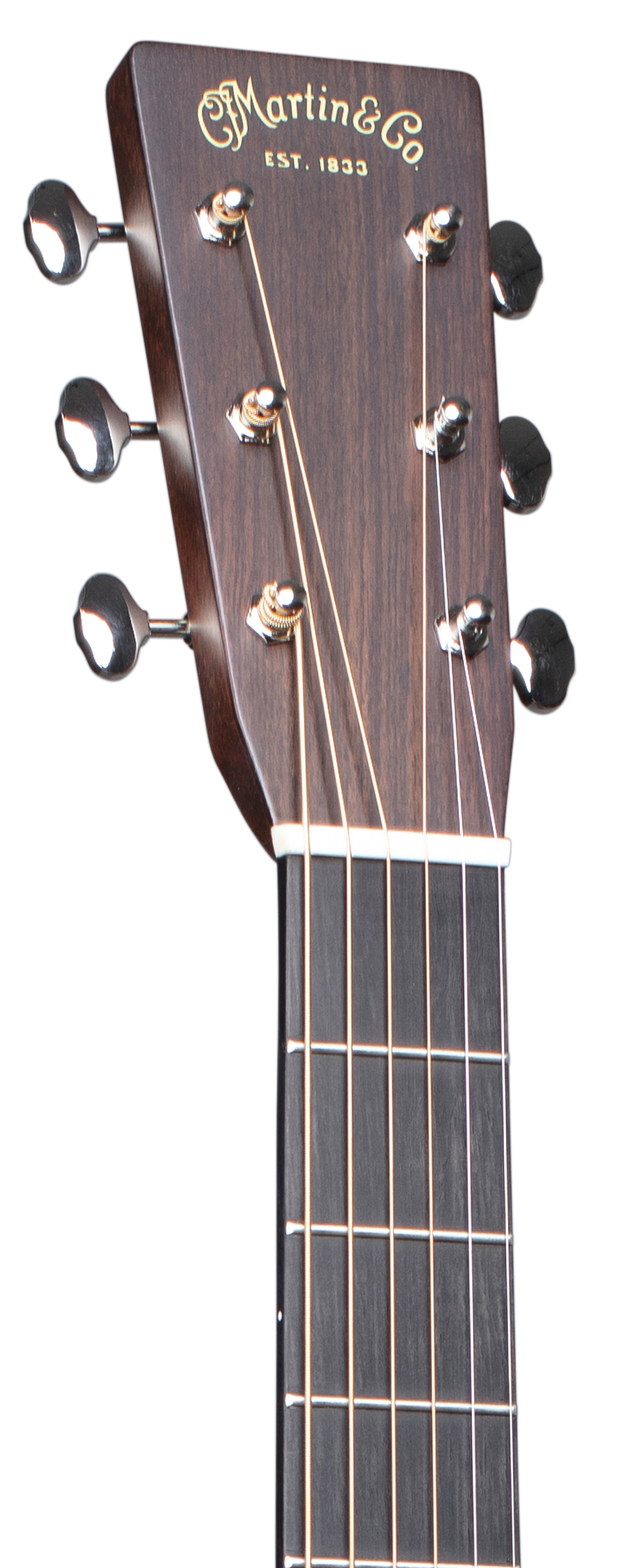 Headstock and Neck of Martin Gloss 1935 Sunburst OM-28 Guitar image number 4