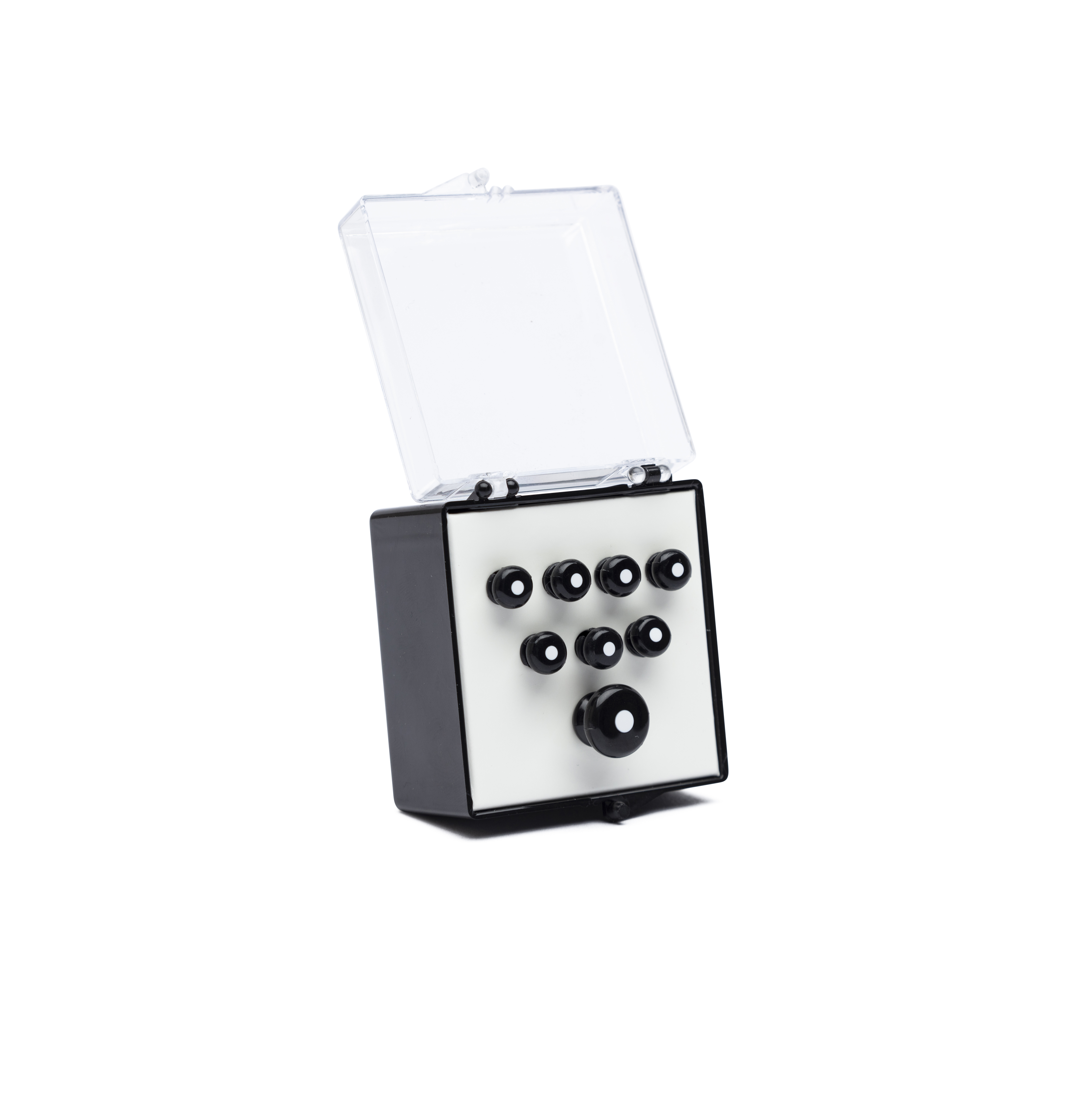Martin Inlaid Bridge Pins & Endpins - Black/White image number 1