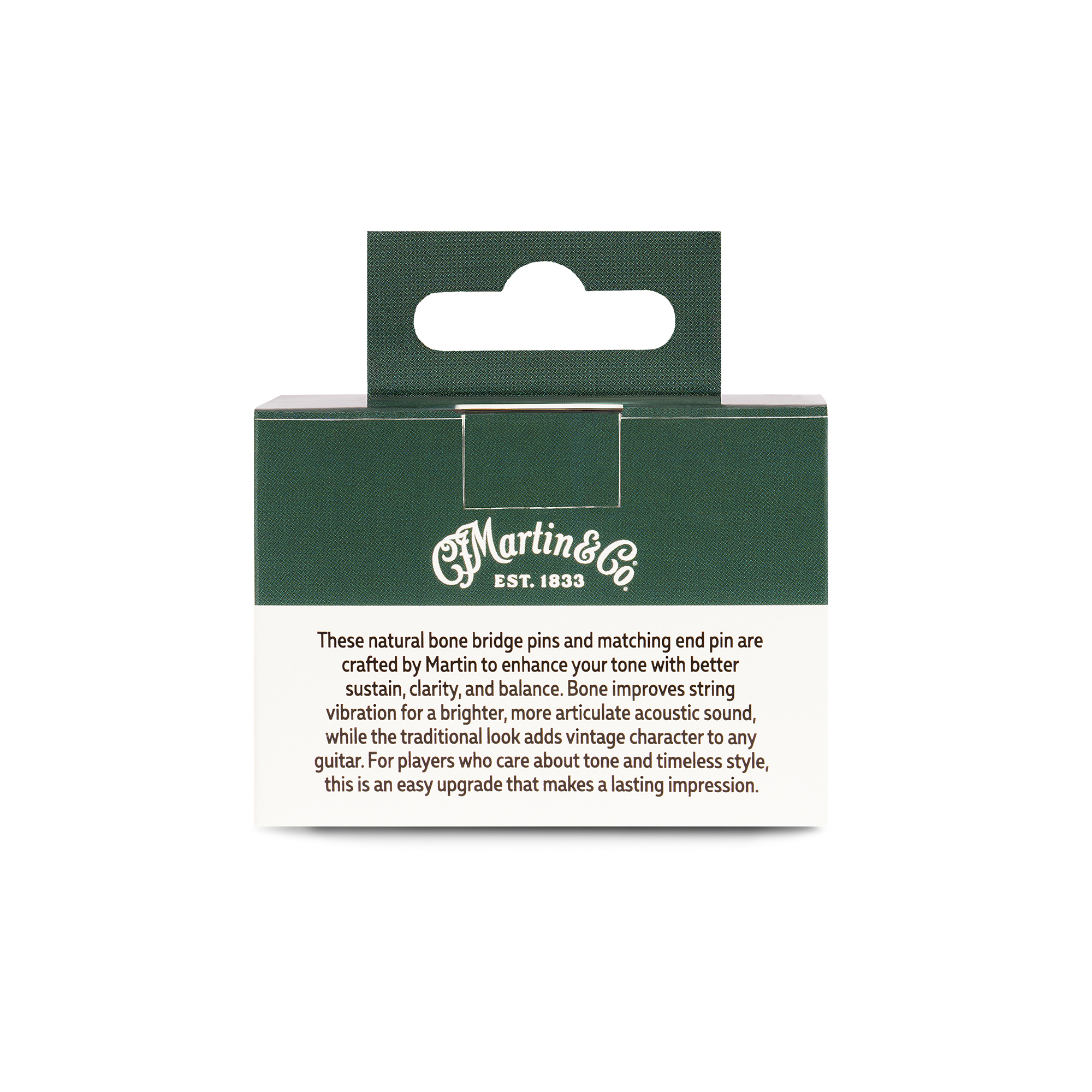 Martin Faux Tortoise Inlay Bone Bridge Pins image number 3