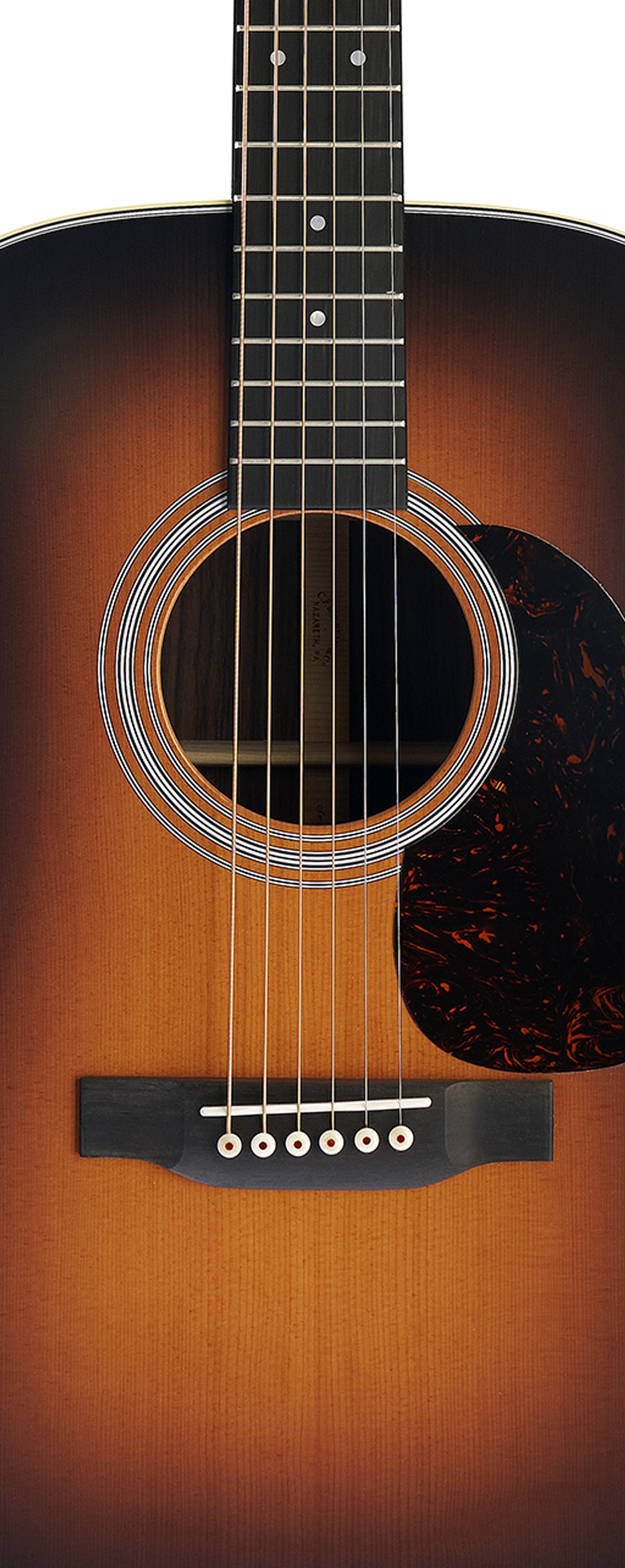 Body of Martin D-28 Satin 1935 Sunburst Guitar image number 3